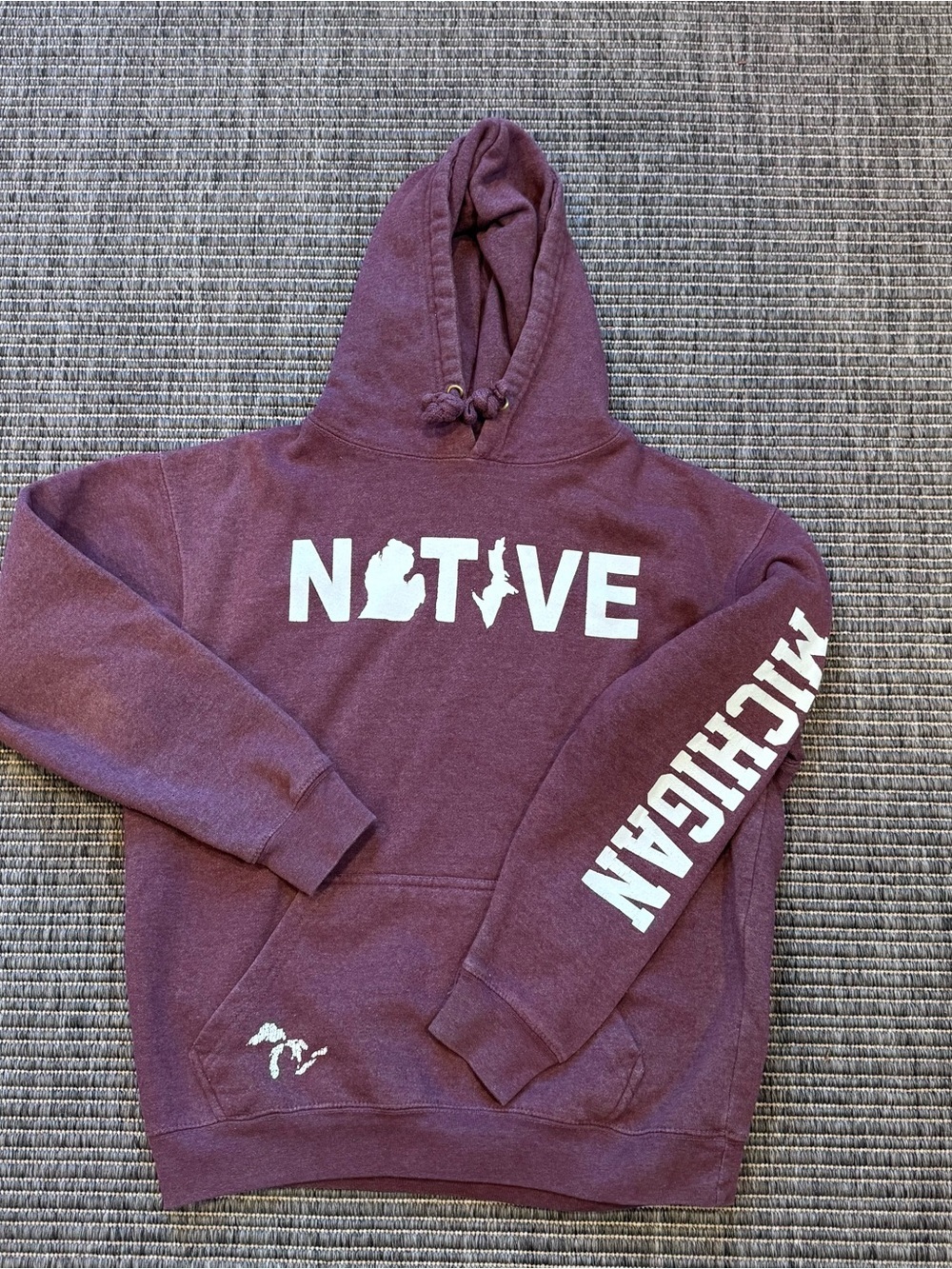 Women's Native' Pullover Hoodie with Michigan Sleeve